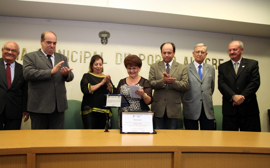 Federaclubes recebe homenagem na Câmara Municipal de Porto Alegre/RS