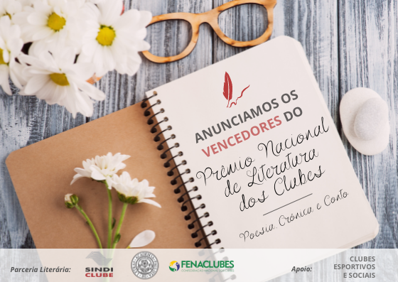 Anunciados os autores vencedores do Prêmio Nacional de Literatura dos Clubes 2021