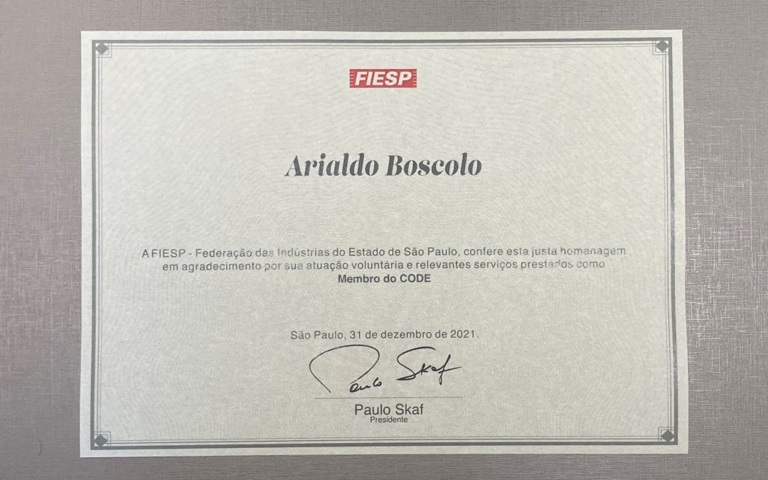 FIESP homenageia Arialdo Boscolo