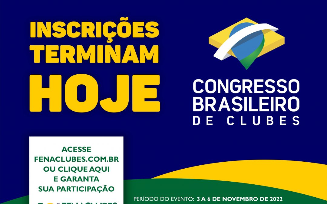 Última chance para participar do Congresso!