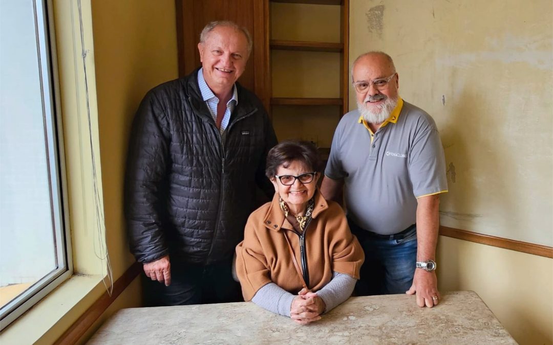 Presidente da FENACLUBES visita a sede própria do SINCERGS