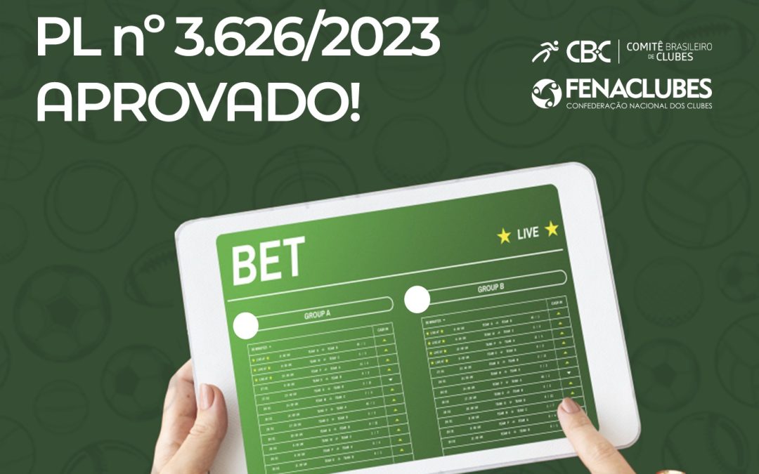 Apostas regulamentadas: Projeto de Lei nº 3.626/2023 é aprovado pelo Congresso Nacional e o esporte brasileiro terá novos recursos!