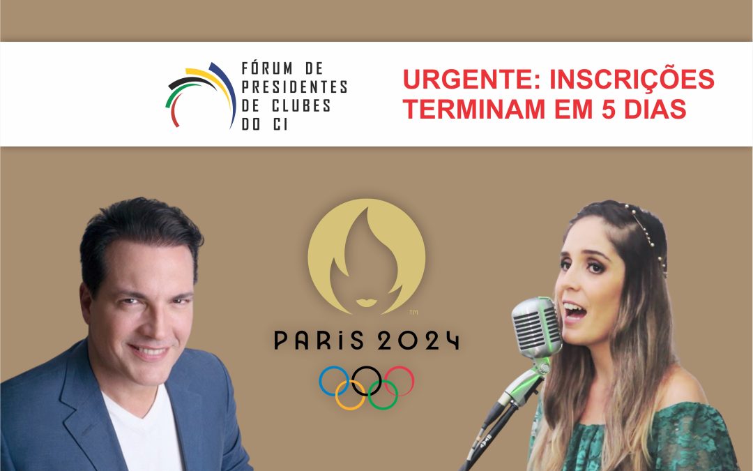 Inscrições para o Fórum se encerram em 5 dias: prazo não será prorrogado!