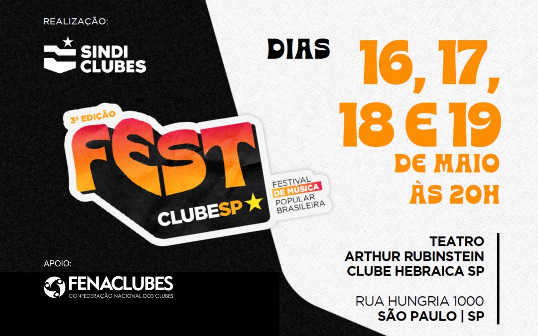 FestClubeSP começa amanhã: ingressos gratuitos!