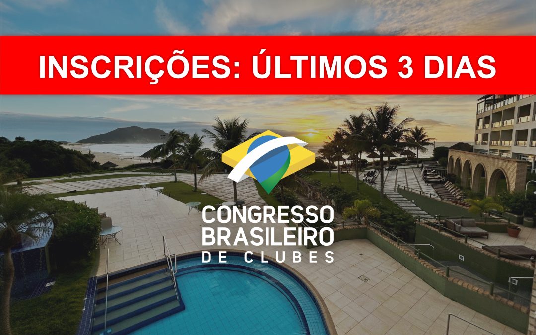 Inscrições para o Congresso se encerram em 3 dias