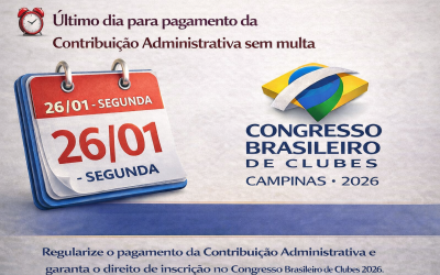 Último dia para pagamento da Contribuição Administrativa sem multa