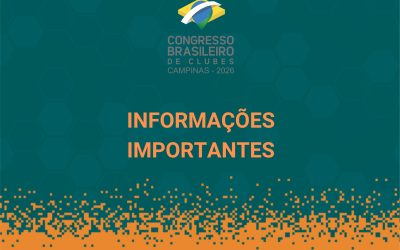 Informações importantes para o Congresso Brasileiro de Clubes 2026