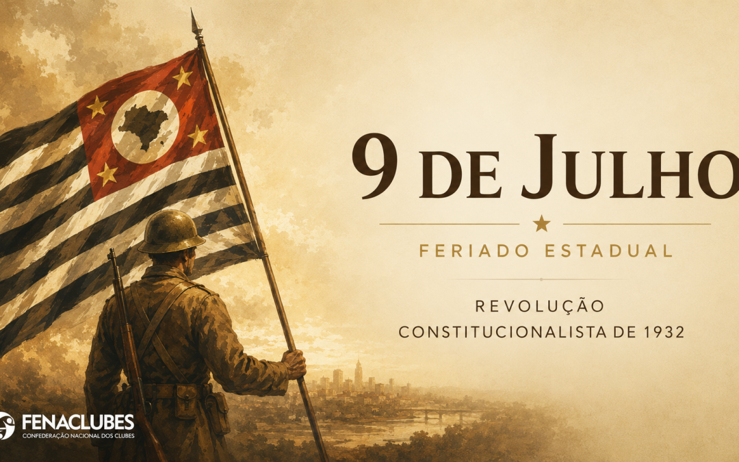 Expediente da FENACLUBES no feriado de 9 de julho