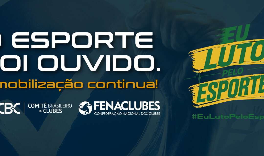 Luto pelo Esporte: mobilização dos Clubes conquista nova vitória no Senado